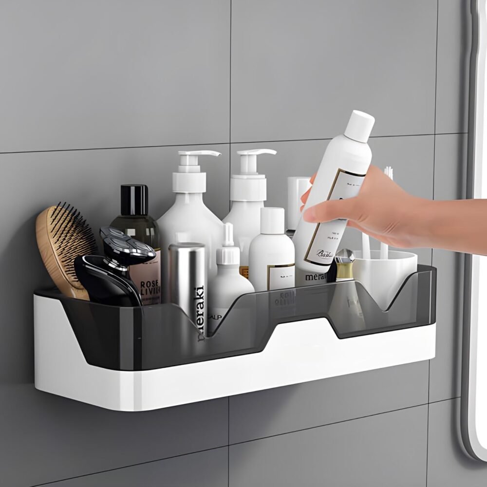 Satpurush Plastic Bathroom Accessories, Bathroom Rack, Bathroom Shelf Organizer