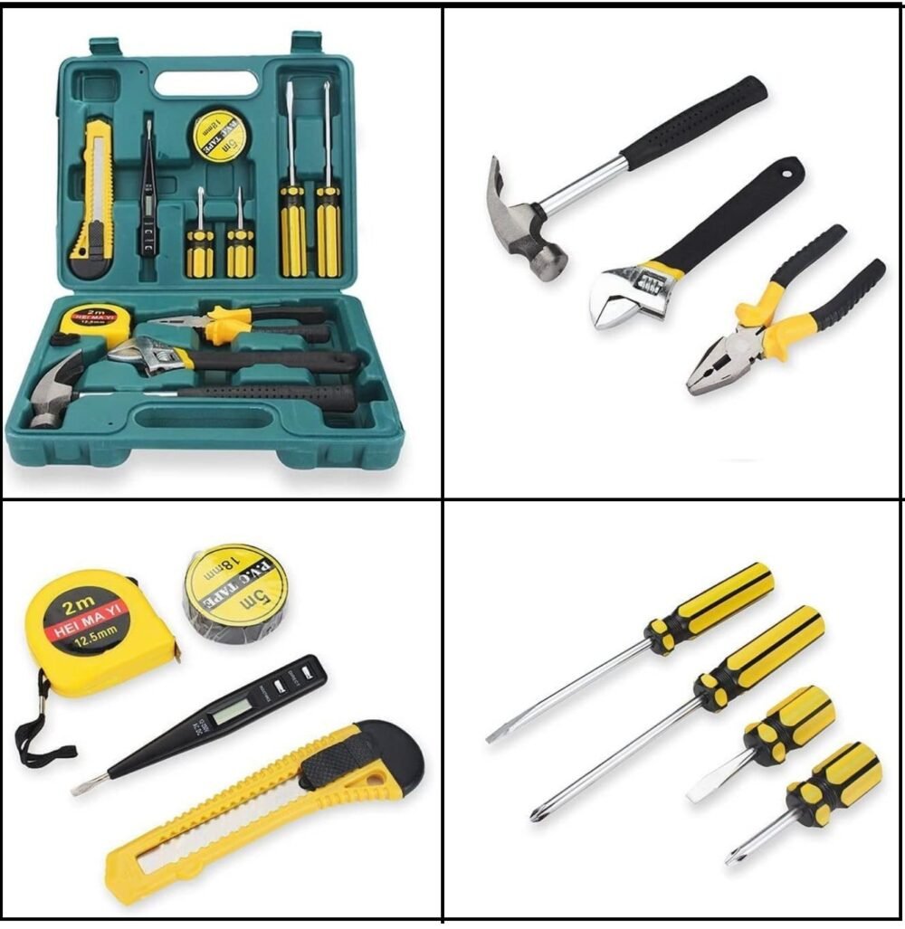 12 in 1 Electrical Repair Home Hand Tool Kit Set With Screwdriver - Image 2